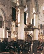 WITTE, Emanuel de Interior of a Church France oil painting artist